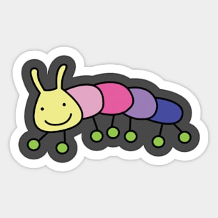 Cartoon  funny caterpillar Sticker